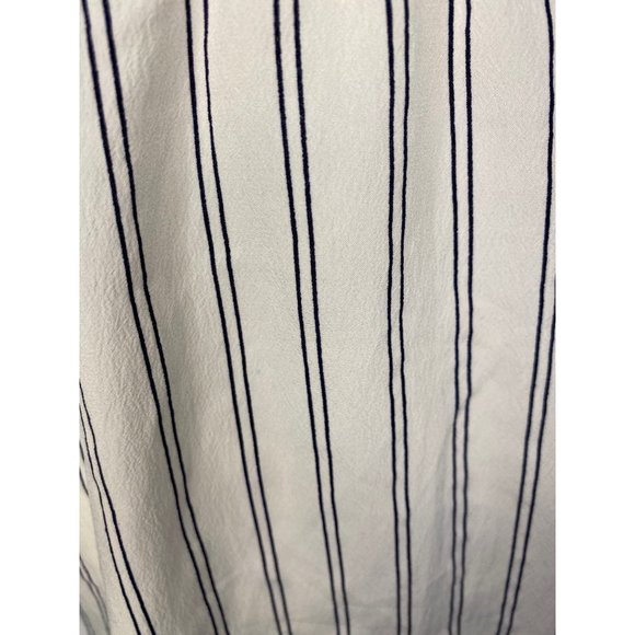 Japna White Striped Tank Shirt Women's Medium - Picture 9 of 14